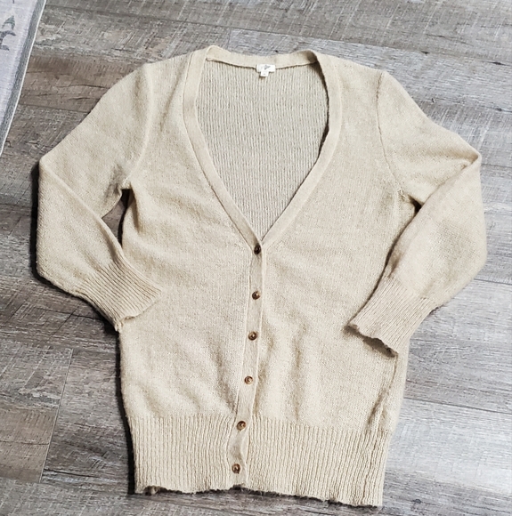 J. Crew Sweaters - J.CREW  Women's Cream Cardigan Sweater Wool/ Mohair Material Medium⚜️🤎⚜️